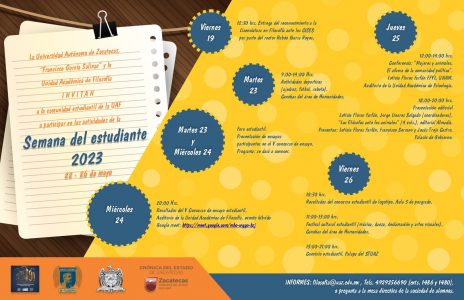 2023-05-22 Semana del estudiante 2023 (Cartel)